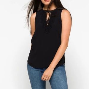 Large Odela Mixed Material Top
